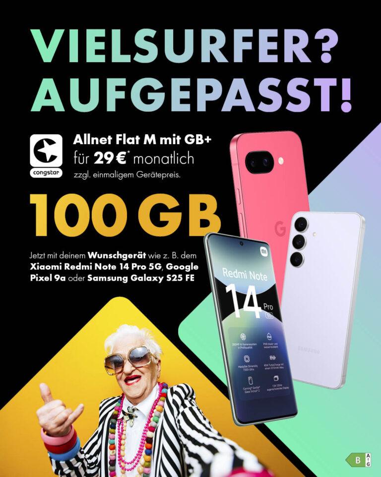 congstar Allnet Flat L mit GB+ und Wunschhandy
