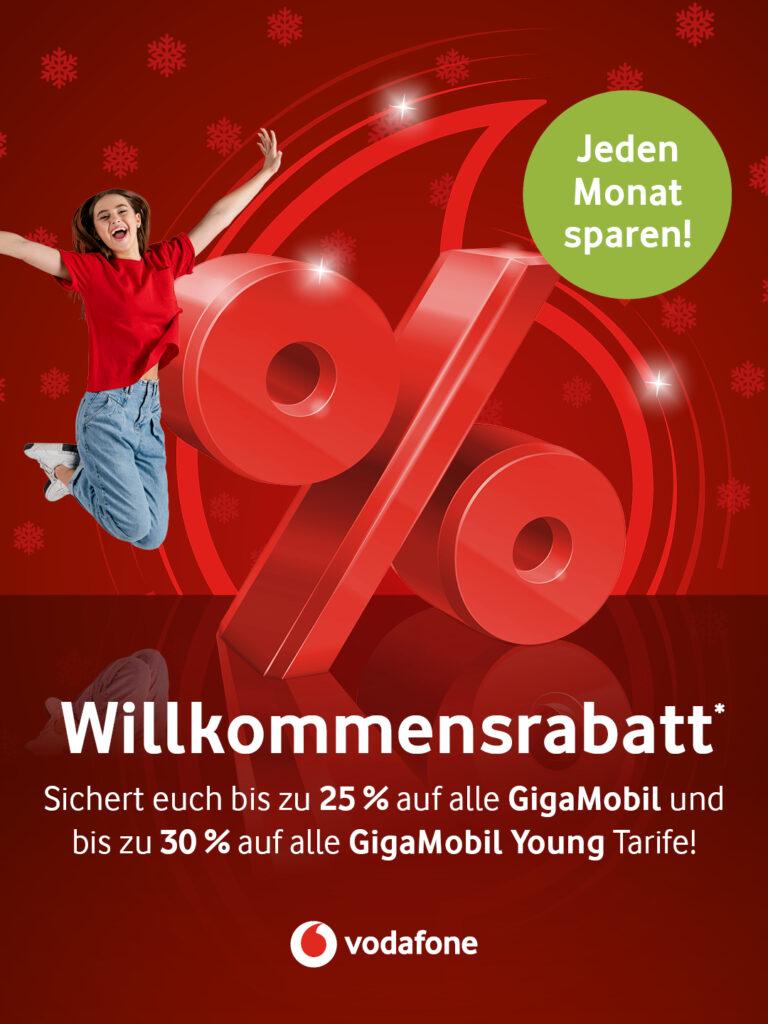 Vodafone GigaMobil Willkommensrabatt